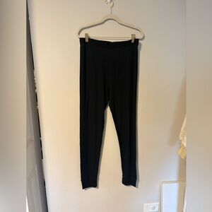 PINK Victoria's Secret Black Knit Jogger Leggings Sleepwear XL